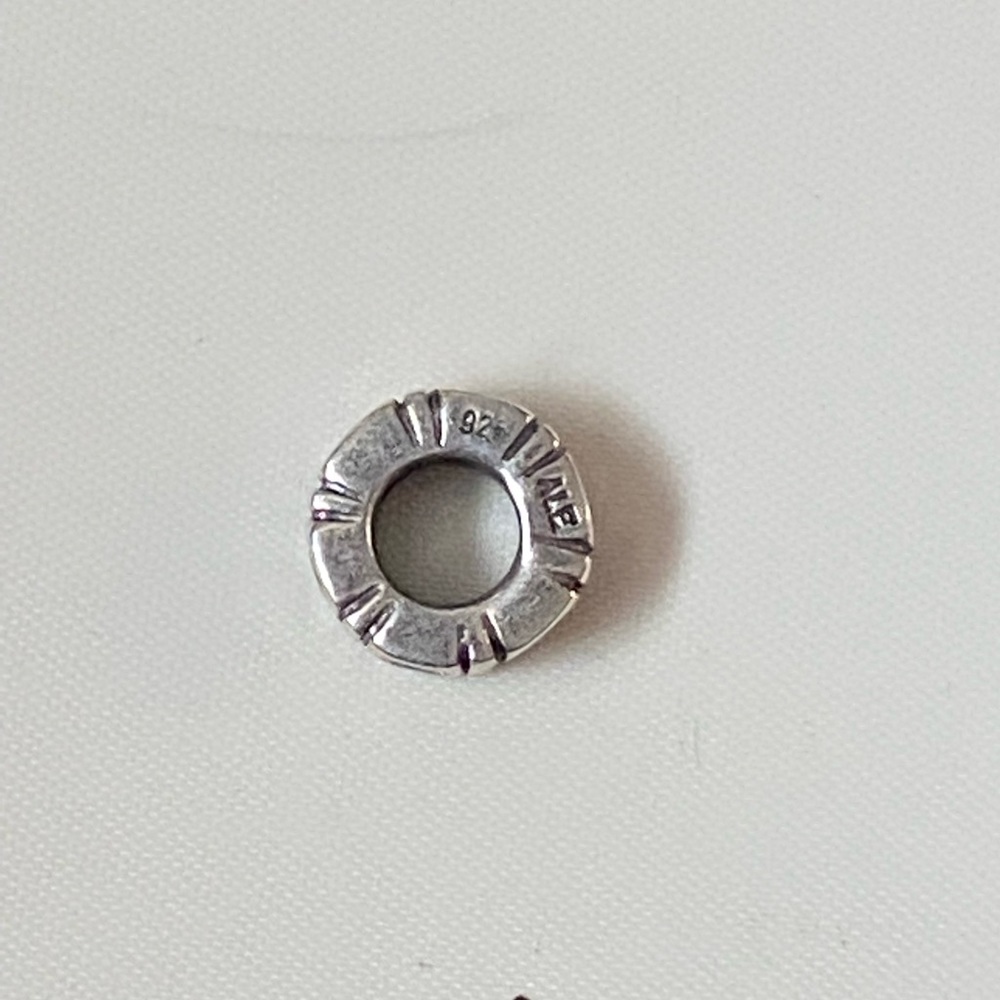 PINK TRINITY SPACER Authentic Pandora Sterling Silver With CZ Charm 925 ALE - Picture 6 of 7
